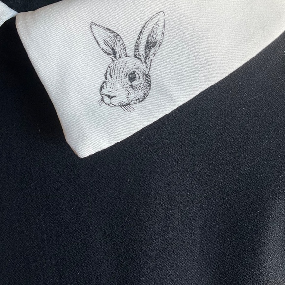 Victoria Beckham Mod Rabbit Peter Pan Dress - size L - Picture 4 of 4